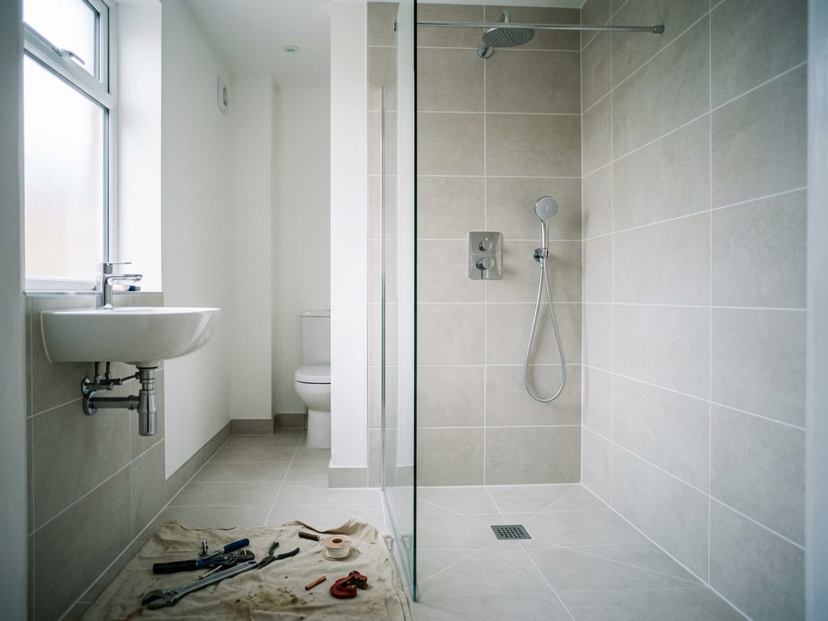 Photographie d’une évacuation de douche avant et après débouchage